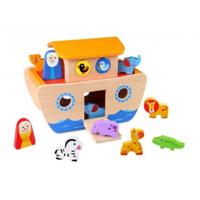 Tooky Toy Speelset Ark Van Noach 26 X 14 X 19 Cm Hout 15-delig