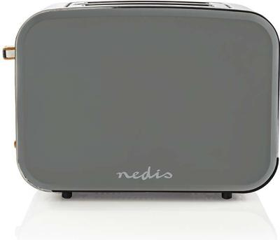 Nedis KABT510EGY broodrooster 2 snede(n) 900 W Grijs