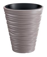 Ronde Bloempot - Zand - 29,5 cm - Mocca -