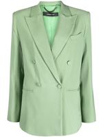 Federica Tosi blazer croisé à revers crantés - Vert