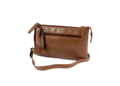 Trendy schoudertas damestas EIRA Odean cow leather Cognac