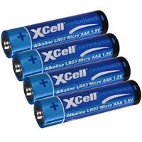 XCell Performance Alkaline LR03 Micro AAA batterij (optimale prestaties, hoge energiedichtheid, lange duurzaamheid) 146888