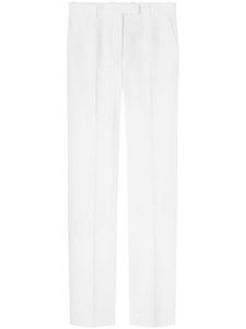 Versace pantalon droit à taille haute - Blanc