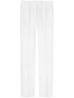 Versace pantalon droit à taille haute - Blanc