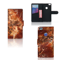 Huawei P8 Lite 2017 Bookcase Marmer Bruin