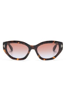 TOM FORD Eyewear lunettes de soleil à monture papillon - Marron