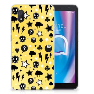 Silicone Back Case Alcatel 1B (2020) Punk Geel