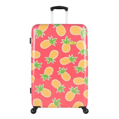 Bhppy Pretty Pineapple Trolley 77 roze Harde Koffer Bhppy Pretty Pineapple Trolley 77 roze Harde Koffer