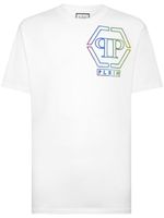 Philipp Plein t-shirt en coton à logo strassé - Blanc