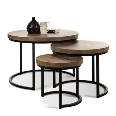 Bijzettafels (set van 3) Hugo - Lamulux Mokka