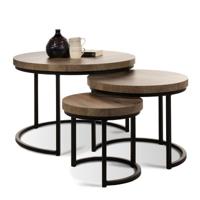 Bijzettafels (set van 3) Hugo - Lamulux Mokka