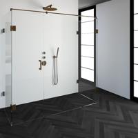 Sanituba Complete Profielloze Douchecabine XL 200x80cm koper