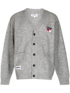 CHOCOOLATE cardigan à logo brodé - Gris