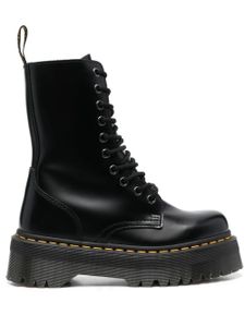 Dr. Martens bottes lacées à semelle épaisse - Noir