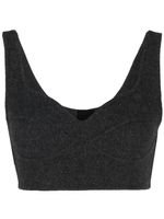 Goen.J haut crop en laine - Gris