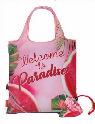 Fabrizio shopper Welcome to Paradise 38 x 38 cm polyester roze Fabrizio shopper Welcome to Paradise 38 x 38 cm polyester roze