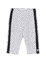 Monnalisa legging à pois - Blanc