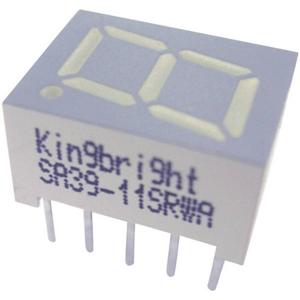 Kingbright 7-segments-display Rood 10 mm 2 V Aantal cijfers: 1 SA39-11EWA