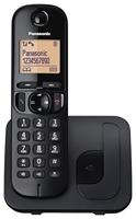 Panasonic KX-TGC210 Draadloze vaste telefoon, LCD, beller-ID, 50 nummers, navigatieknop, ECO-modus, ruisonderdrukking, zwart