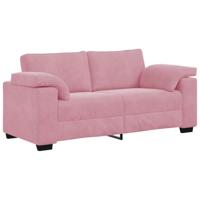 vidaXL Loveseat Sofa Roze 140 cm Fluweel