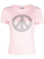 MOSCHINO JEANS T-shirt met patroon - Roze