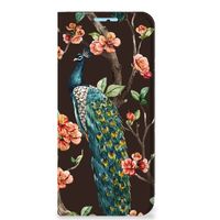 Xiaomi Redmi Note 11/11S Hoesje maken Pauw met Bloemen - thumbnail