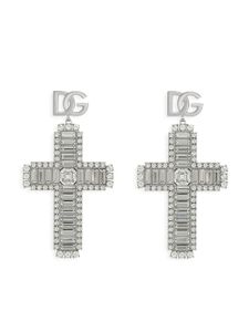 Dolce & Gabbana boucles d'oreilles à ornement strassés KIM DOLCE&GABBANA - Argent