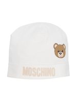 Moschino Kids bonnet à imprimé Teddy Bear - Blanc