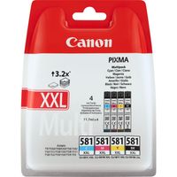 Huismerk Canon PGI-580/CLI-581 XXL Inktcartridges Multipack (2x zwart + 3 kleuren)