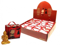 Meditatie Boeddha geschenktasje - 5.3 - Polyresin (24 stuks) - S