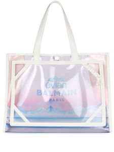 Balmain x Evian sac cabas médium B-Army - Blanc