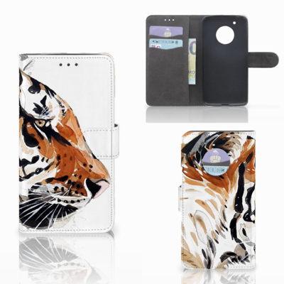 Hoesje Motorola Moto G5 Plus Watercolor Tiger