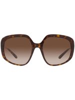 Dolce & Gabbana Eyewear lunettes de soleil DG Light à monture oversize - Marron