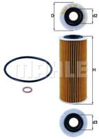 Oliefilter MAHLE, Diameter (mm)63,5mm, u.a. für BMW, Fiat, Alfa Romeo, Lancia, Alpina