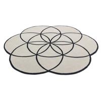 Vloerkleed Lotus - Black