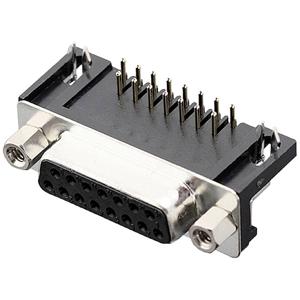 encitech DRB-15F-TBG-110 2103-2100-12 D-sub female connector 90 ° Aantal polen: 15 Soldeerpennen 1 stuk(s) Tray