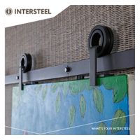 Intersteel Schuifdeursysteem Modern Top mat zwart - thumbnail