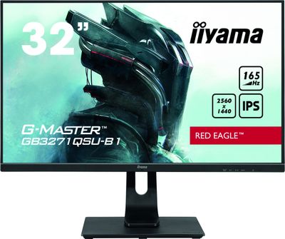 Iiyama G-MASTER Red Eagle GB3271QSU-B1 Gaming monitor Energielabel F (A - G) 80 cm (31.5 inch) 2560 x 1440 Pixel 16:9 1 ms Hoofdtelefoonaansluiting IPS LED