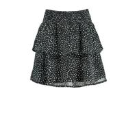 CoolCat Junior rok Ruby met all over print zwart/wit