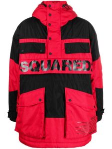 DSQUARED2 doudoune à logo imprimé - Rouge