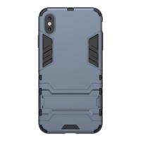 Shop4 - iPhone Xs Max Hoesje - Extreme Back Case Donker Blauw