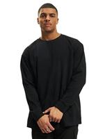 Urban Classics Heren Boxy Heavy Longsleeve Shirt met lange mouwen, zwart (Black 00007), XXL