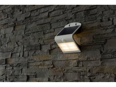 Heitronic Brighter 37293 Solar wandlamp met bewegingsmelder 3.2 W Warm-wit Wit