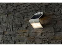 Heitronic Brighter 37293 Solar wandlamp met bewegingsmelder 3.2 W Warm-wit Wit