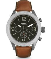 Horlogeband Fossil BQ2236 Leder Bruin 22mm - thumbnail