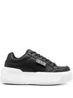 Versace Jeans Couture baskets rondes à patch logo - Noir - thumbnail