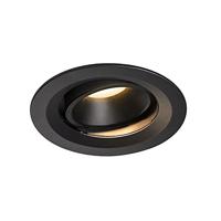 SLV plafondinbouwarmatuur NUMINOS® MOVE DL M/ledspot, schijnwerper, plafondspot, plafondarmatuur, inbouwarmatuur, binnenverlichting / 3000K 17,55 W 1500 lm zwart 55 graden