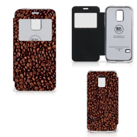 Samsung Galaxy S5 Mini Book Cover Koffiebonen
