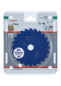 Bosch Accessoires Expert for Wood cirkelzaagblad voor accuzagen 136x1,5/1x20 T24 - 1 stuk(s) - 2608644498 - 2608644498