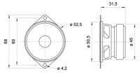 Visaton FRS 5 - 8 Ohm 2 inch 5 cm Breedband-luidspreker 5 W 8 Ω Zwart - thumbnail